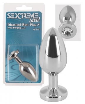 Sextreme Steel Diamond Butt Plug S