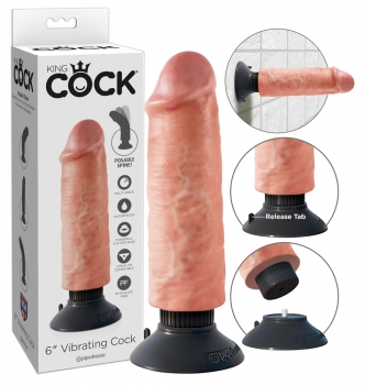 King Cock 6" Vibrating